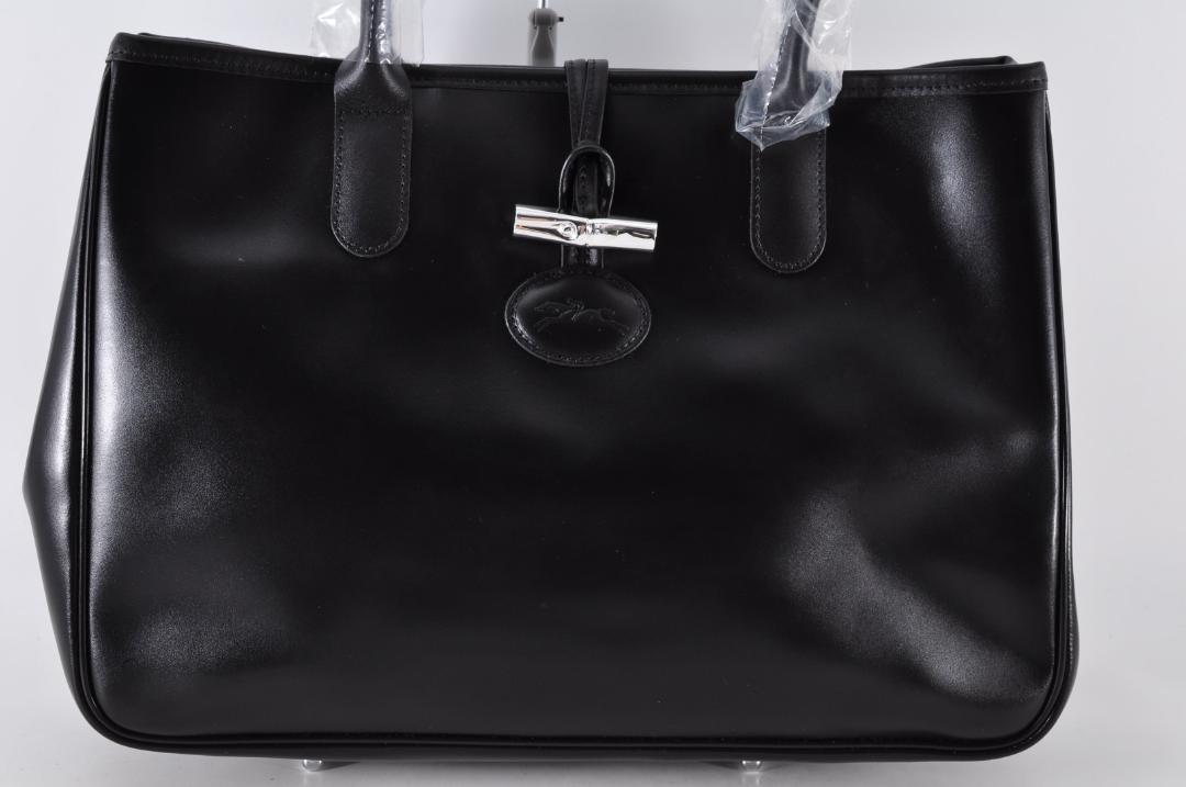 未使用 Longchamp ロンシャン ロゾ トグル トートバッグ オールレザー