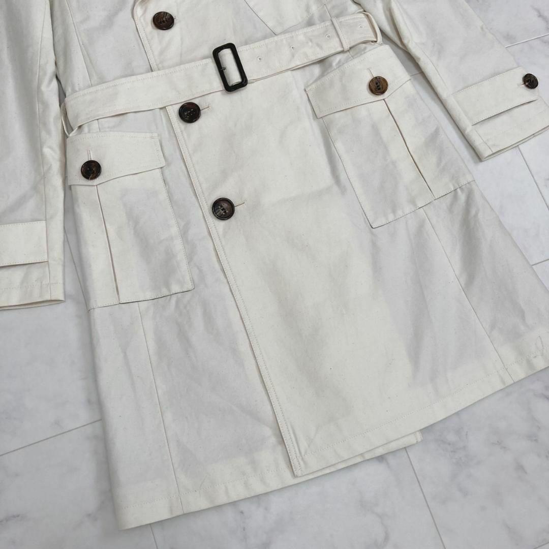 AKM 【C046】 washed satin trench coat