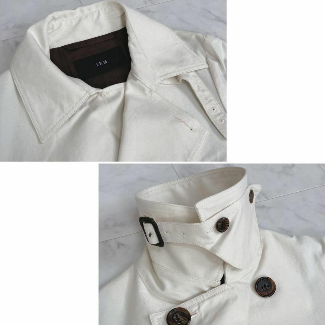 AKM 【C046】 washed satin trench coat