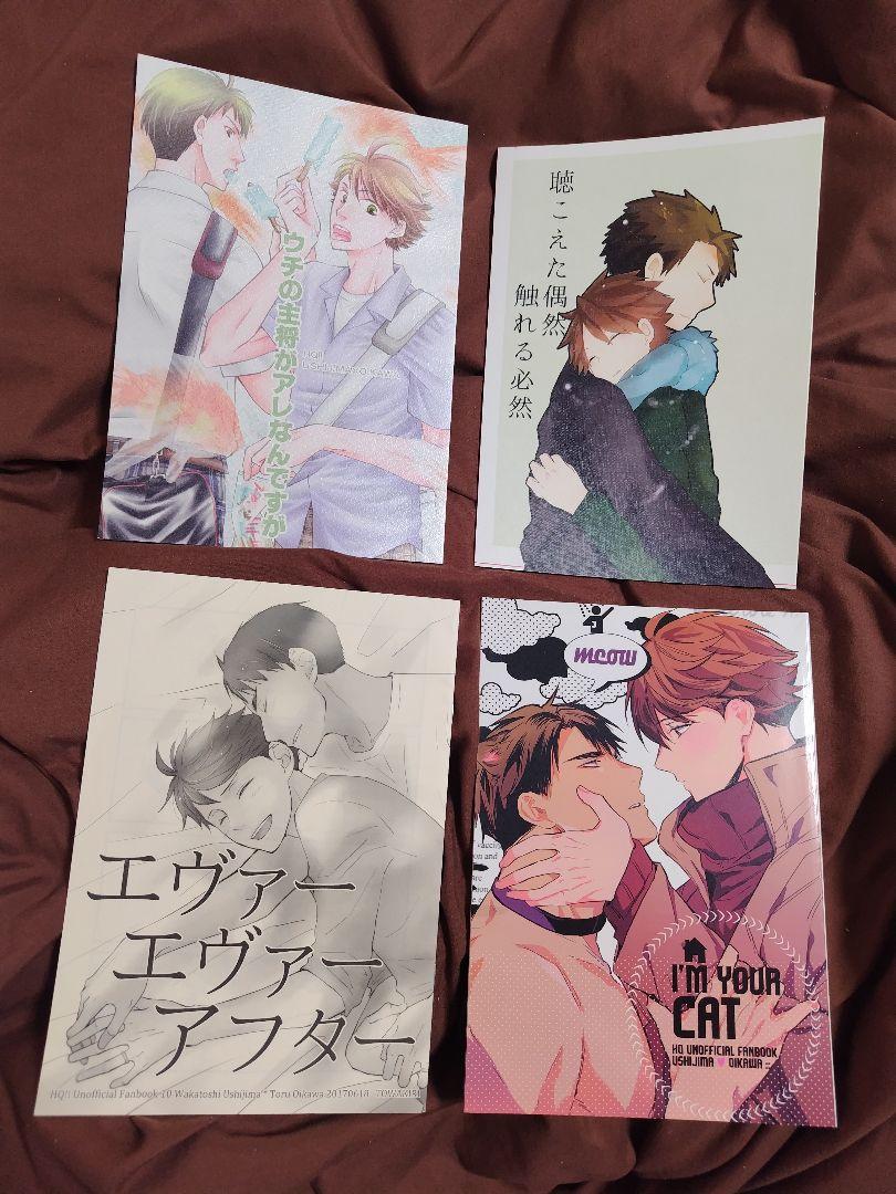 ハイキュー　同人誌　漫画・小説　牛及　13冊セット