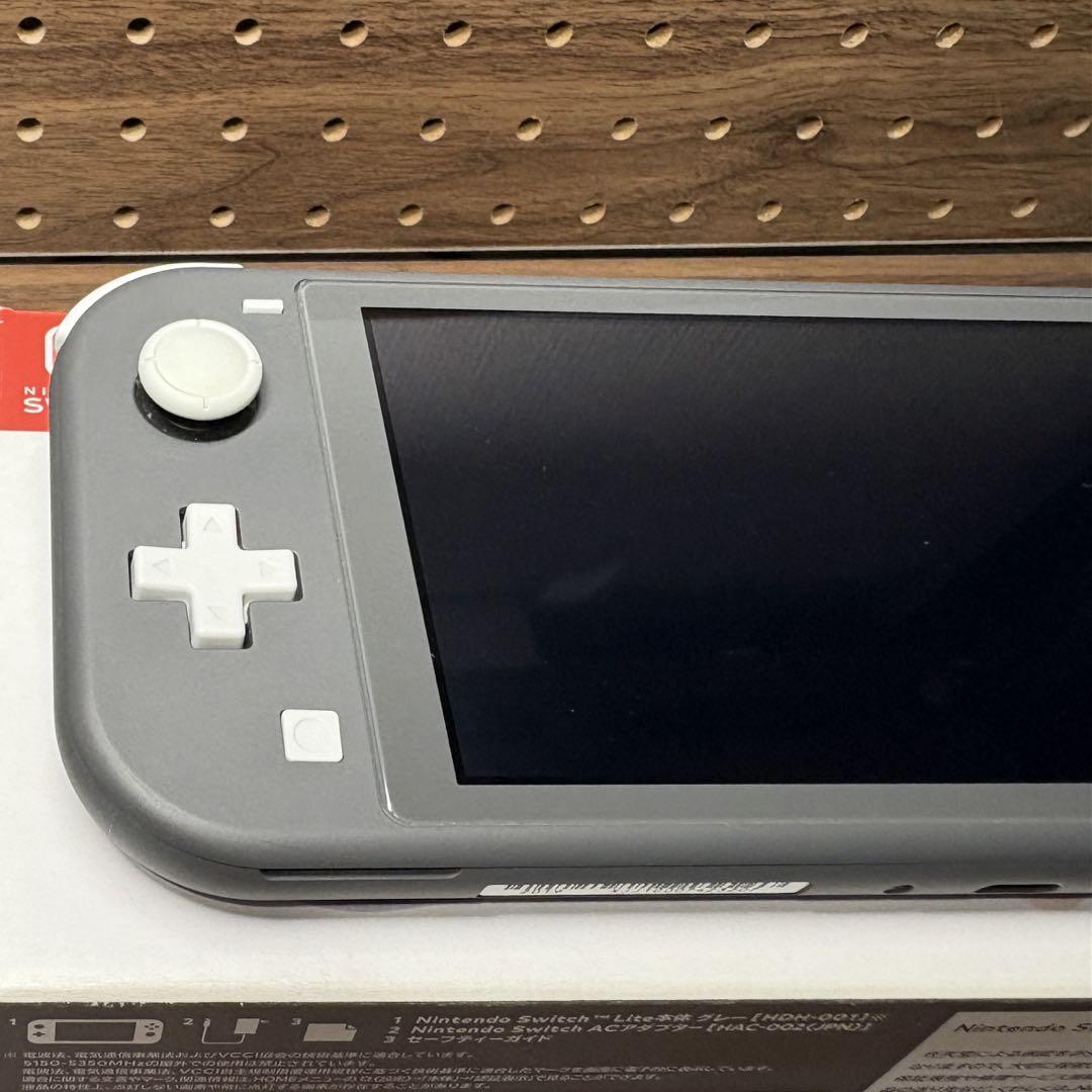 Nintendo Switch Lite グレー アダプター&箱あり