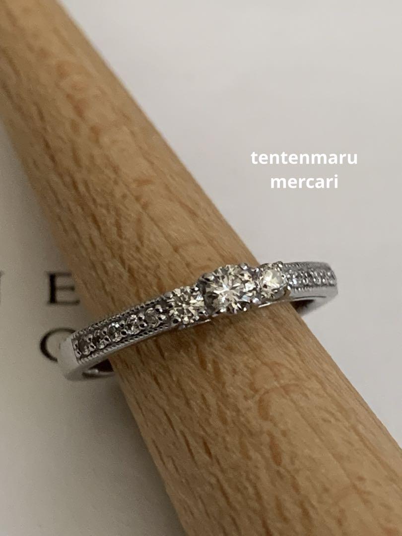 ☆再出品☆ pt900 ☆ ダイヤモンドハーフエタニティリング