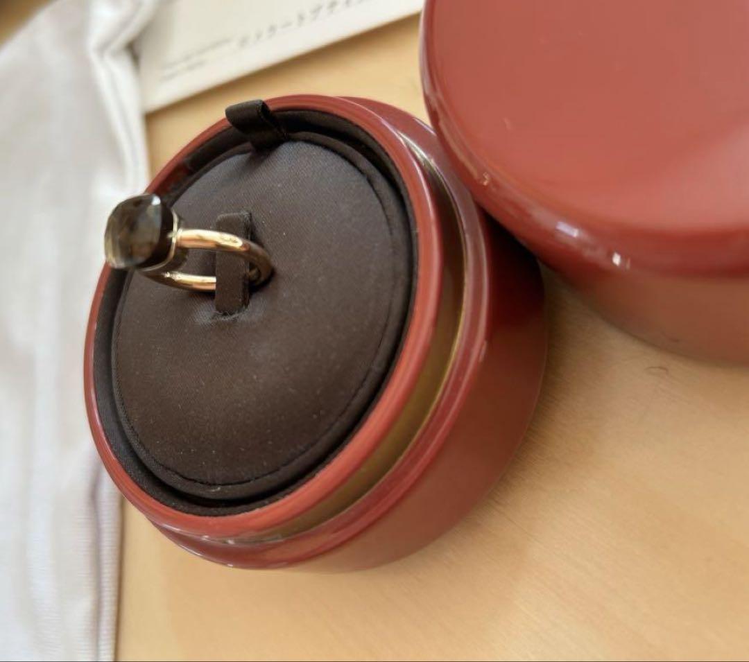 Pomellato スモーキークォーツ×18RG NUDO RING