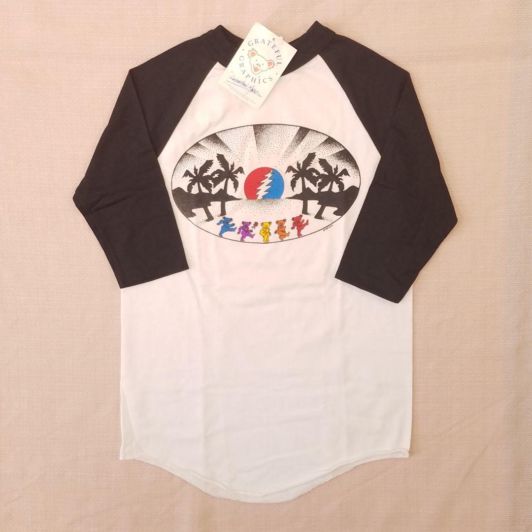 90sデッドストック『グレイトフルデッド』ラグランTシャツ 米国製 ユースM