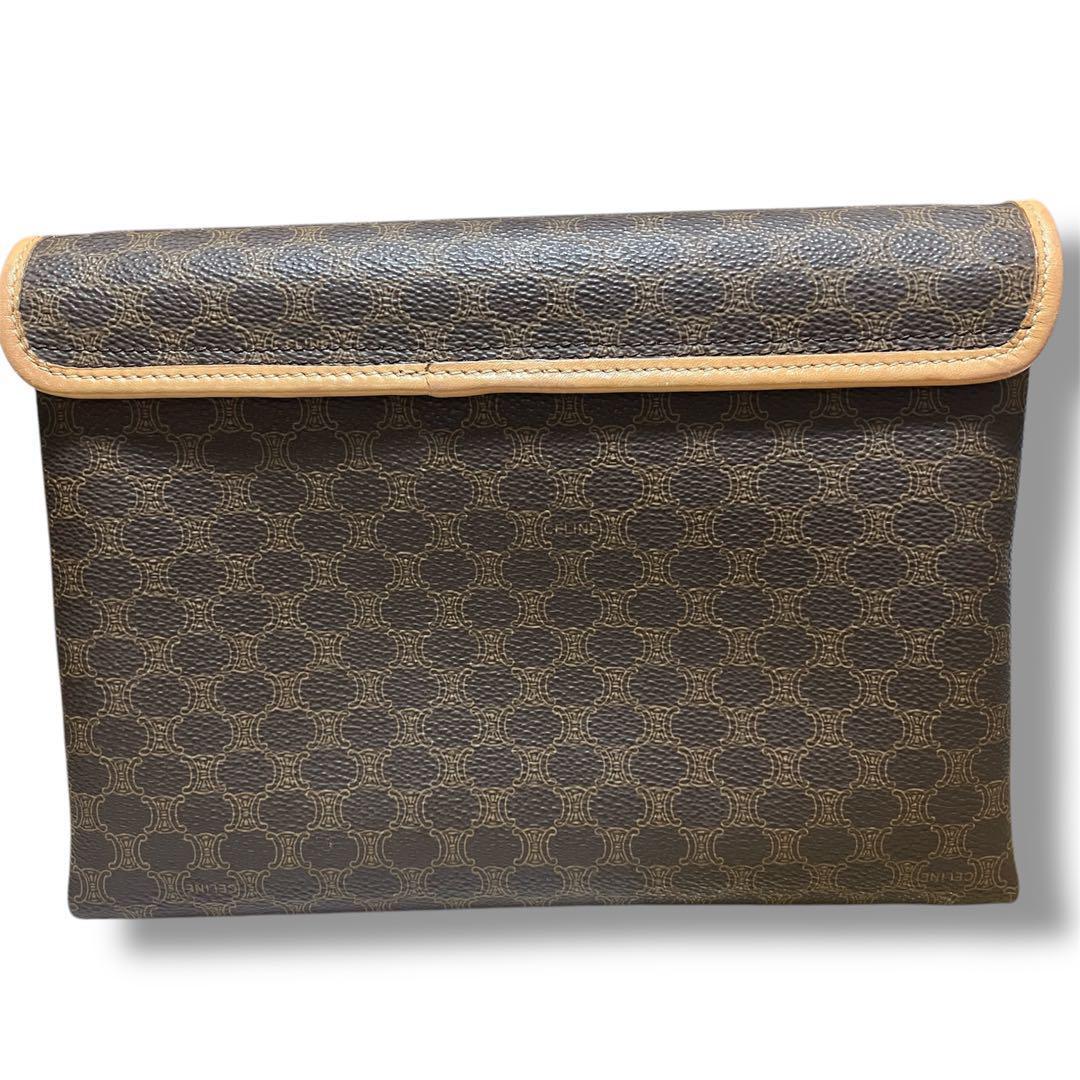 CELINE セリーヌ ブラゾン マカダム ショルダーバッグ　PVC　ロゴ