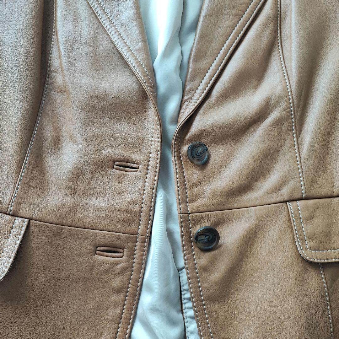 23区ラムレザージャケット羊革レディース 46(2XL相当)キャメル大きいサイズ 23区ラムレザージャケット羊革レディース 46(2XL相当)キャメル大きいサイズ