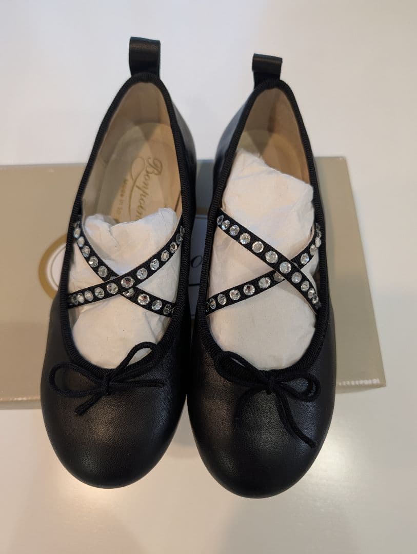 Bonpoint 黒 レザーシューズ 19cm Bonpoint 黒 レザーシューズ 19cm