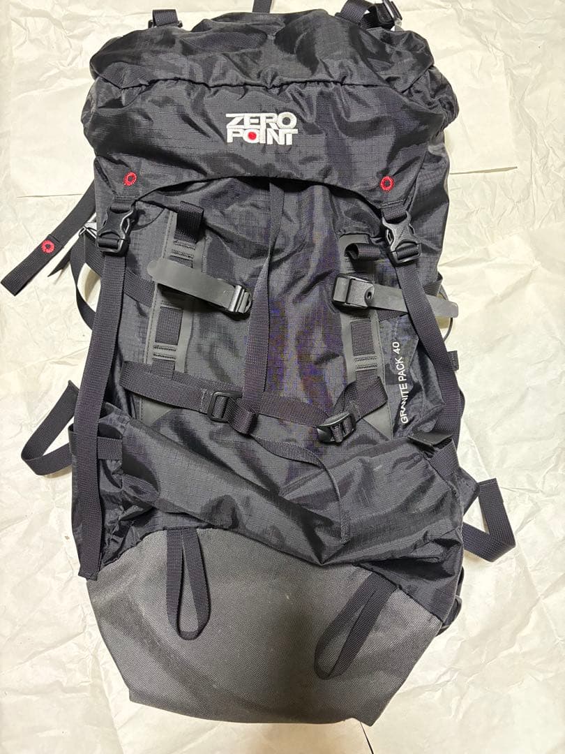 mont-bell ゼロポイント GRANITE PACK 40 ブラック 美品