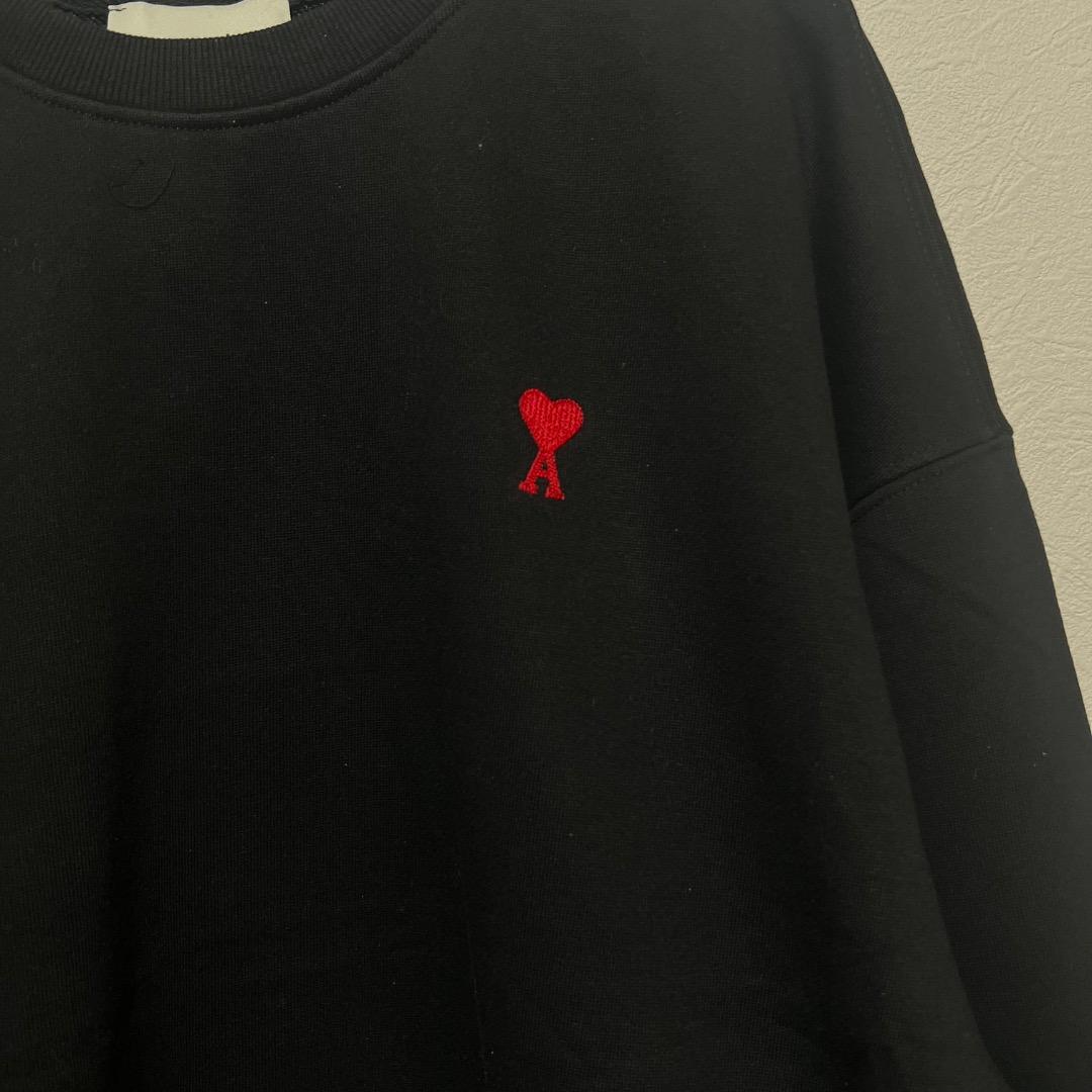 ゆうさん専用 ami アミパリス ブラックトレーナー L 新品タグ付