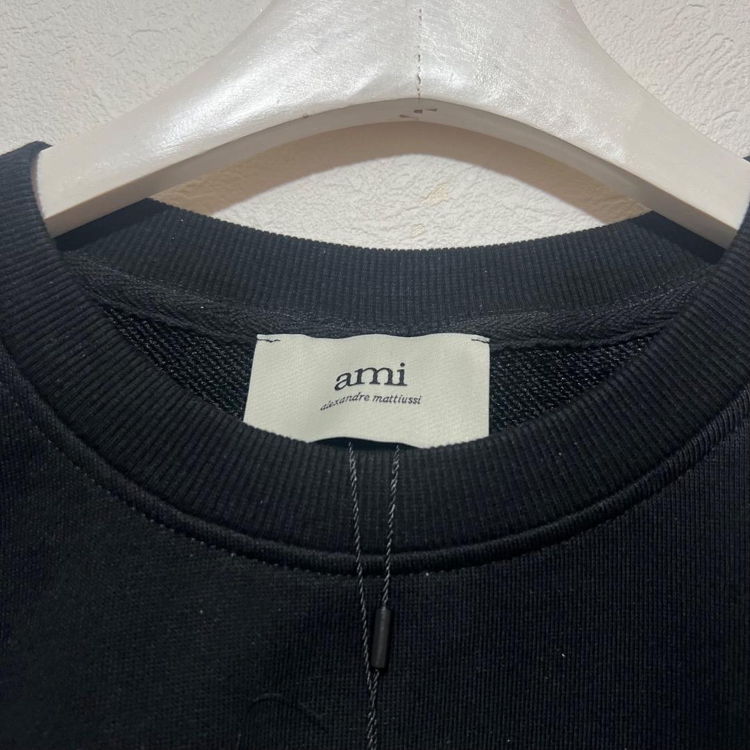 ゆうさん専用 ami アミパリス ブラックトレーナー L 新品タグ付