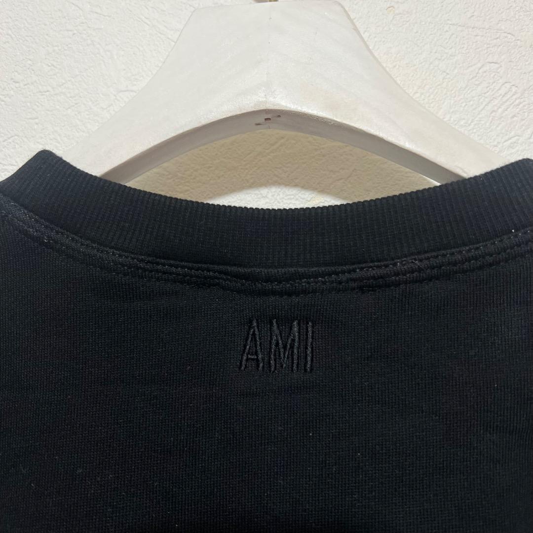 ゆうさん専用 ami アミパリス ブラックトレーナー L 新品タグ付