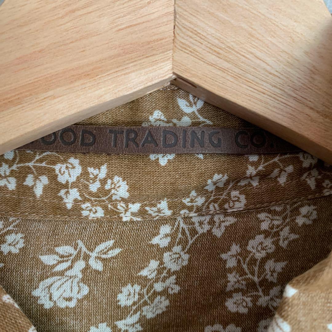 HTC フラワーリネン クラフトウエスタンシャツ L HTC フラワーリネン クラフトウエスタンシャツ L