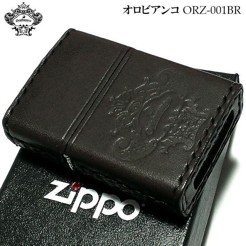 ZIPPO オロビアンコ ジッポ ライター ブランド 本牛革巻き かっこいい新品