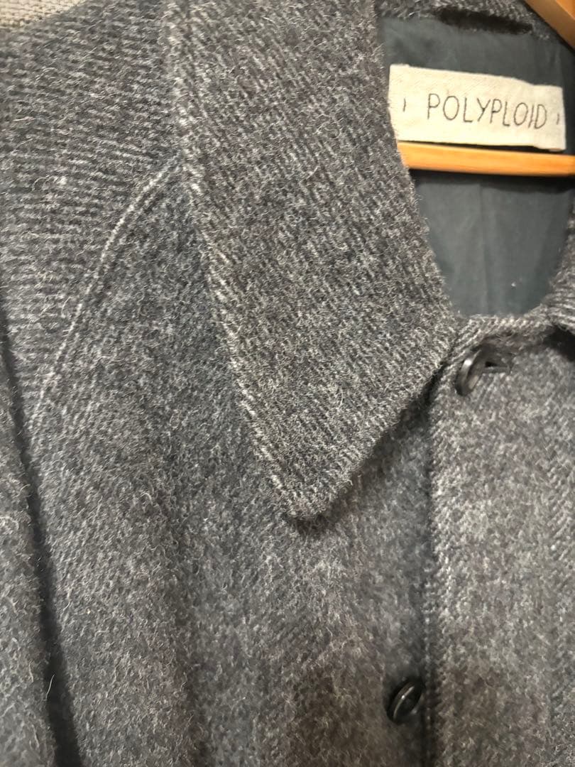 POLYPLOID グレー ロングコート ウール POLYPLOID グレー ロングコート ウール