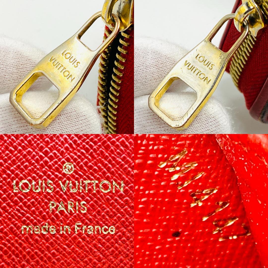 正規品 美品 ルイヴィトン モノグラム レティーロ レッド ジッピーウォレット