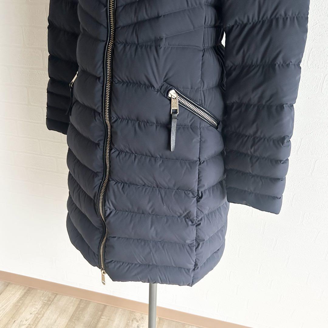 TOMMY HILFIGER ロングダウンコート ストレッチ 紺 M