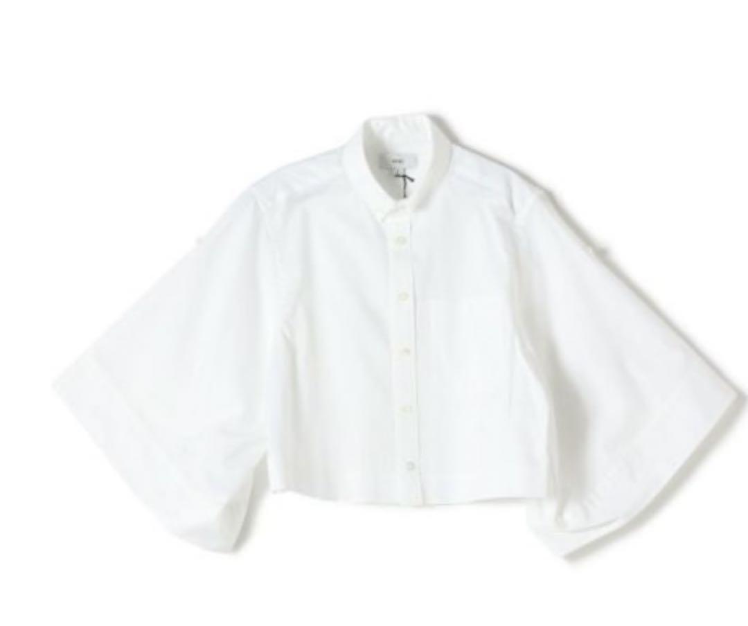 未使用】HYKE BUTTON-DOWN BELL-SLEEVE SHIRT