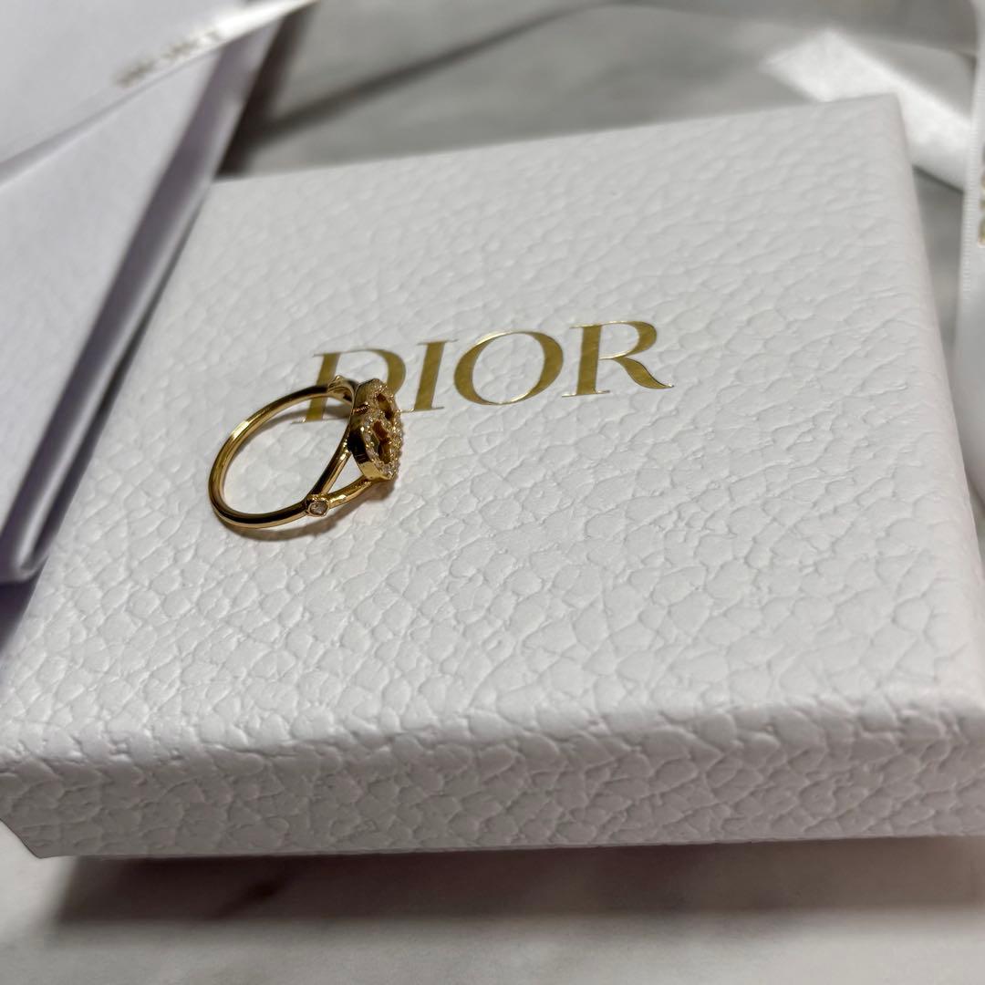 Dior ゴールドリング ロゴ入り S Dior リング S Dior ゴールドリング ロゴ入り S Dior ゴールドリング