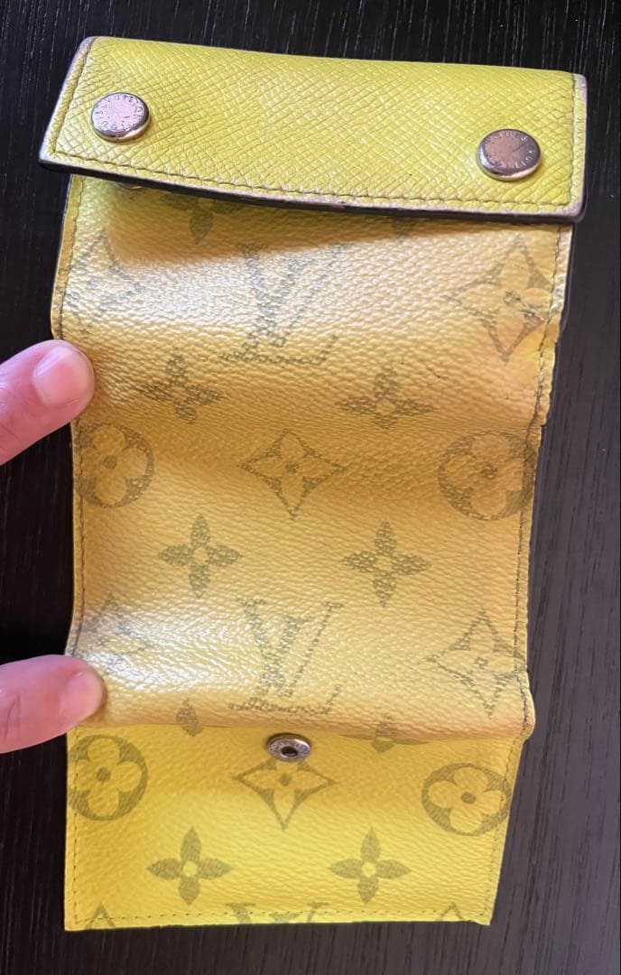 進捗 LOUIS VUITTON イエロー 三つ折り財布 充実の品揃え！
