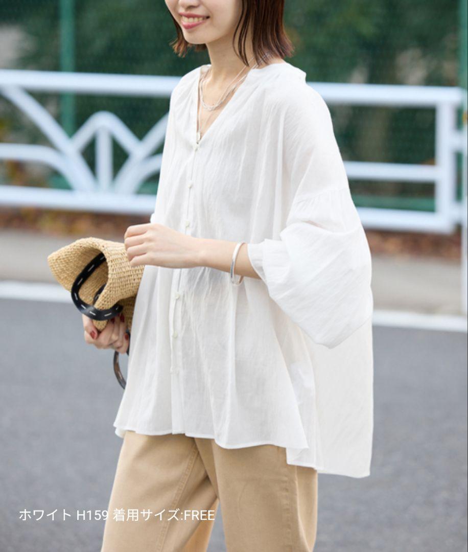 SLOBE IENA　ブラウス シャツ PEボイルボリュームブラウス レディース