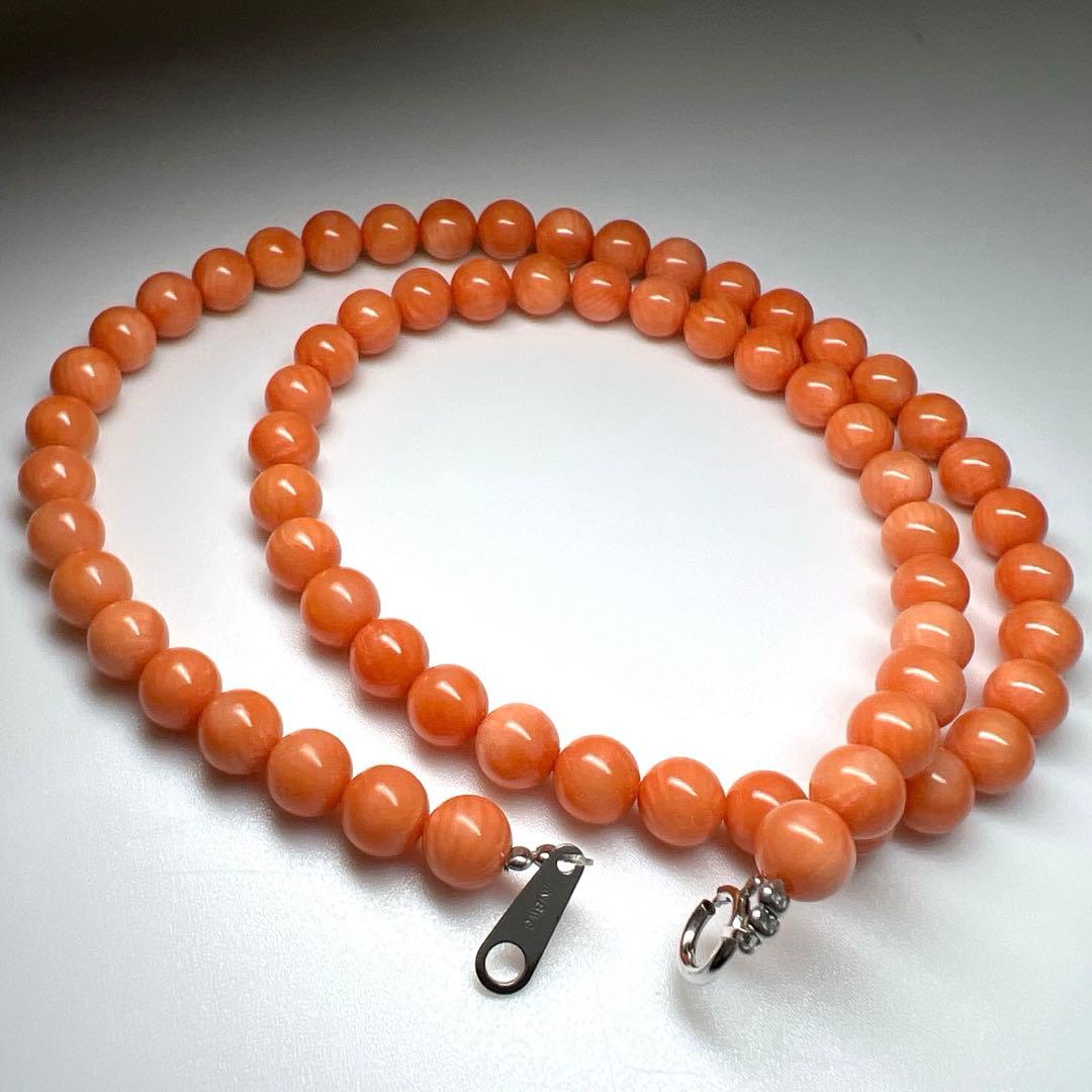 K18WG刻印 本桃色珊瑚ネックレス 23.4g 東Y7-1024☆2Fトヒオ K18WG刻印 本桃色珊瑚ネックレス 23.4g 東Y7-1024☆2Fトヒオ