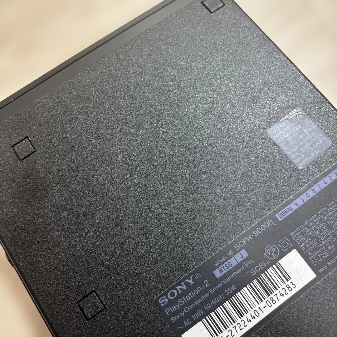 動作品 プレステ2 本体 SCPH-90000 CB Mカード付