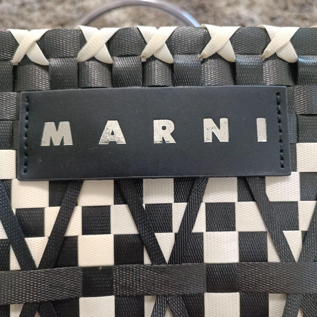 MARNI チェック柄 かごバッグ