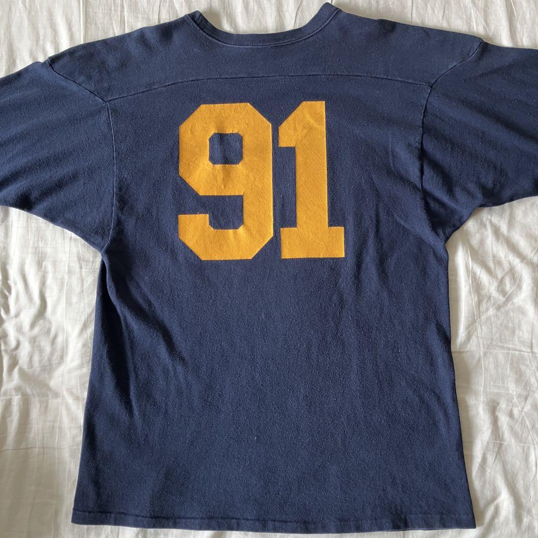 Championチャンピオン フットボールTシャツ80sトリコタグ カレッジ