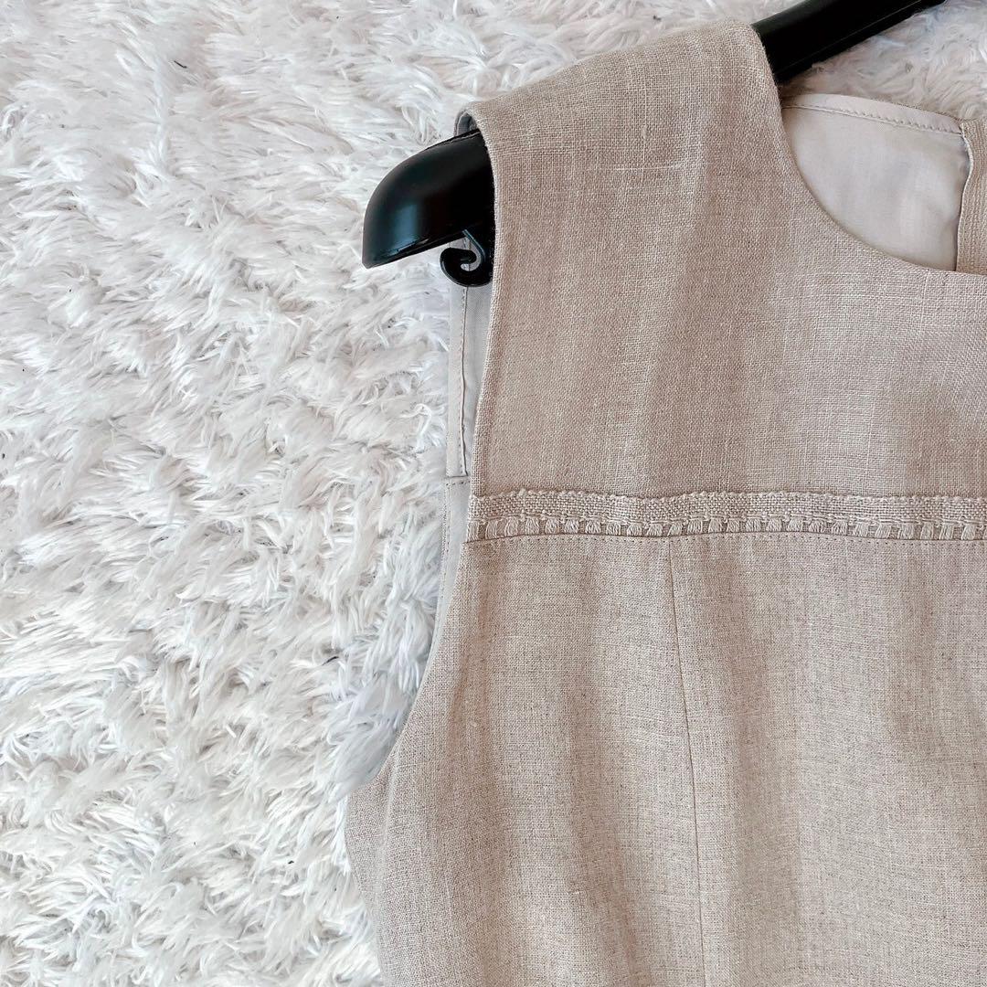 スペシャル特典 美品】フォクシー リネンワンピースドレス ドレスステップ ワンピース