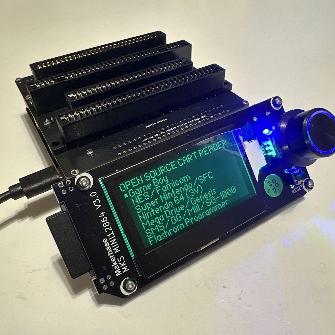 カートリッジリーダー V5 SA1対応 自動電圧選択【カラー:ブラック】 Vselect対応 CartReader カートリーダーV5 SA1チップ対応