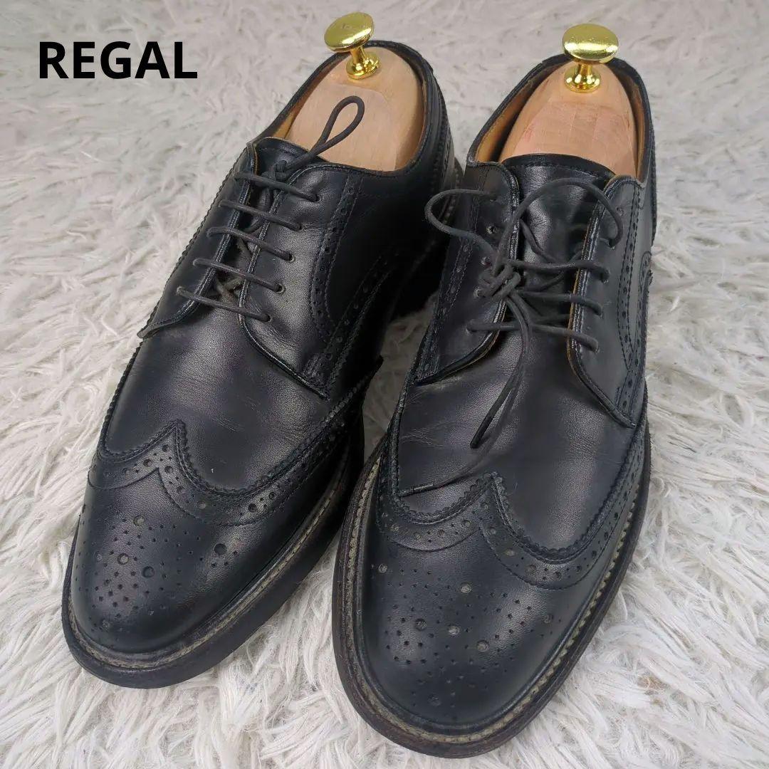 REGAL ウィングチップ 15TR 黒 レザー 外羽式　ブラック　良品