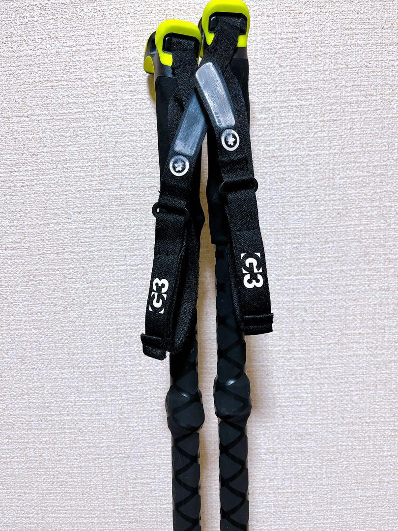 美品 G3 VIA CARBON SHORT バックカントリー用 スキーポール