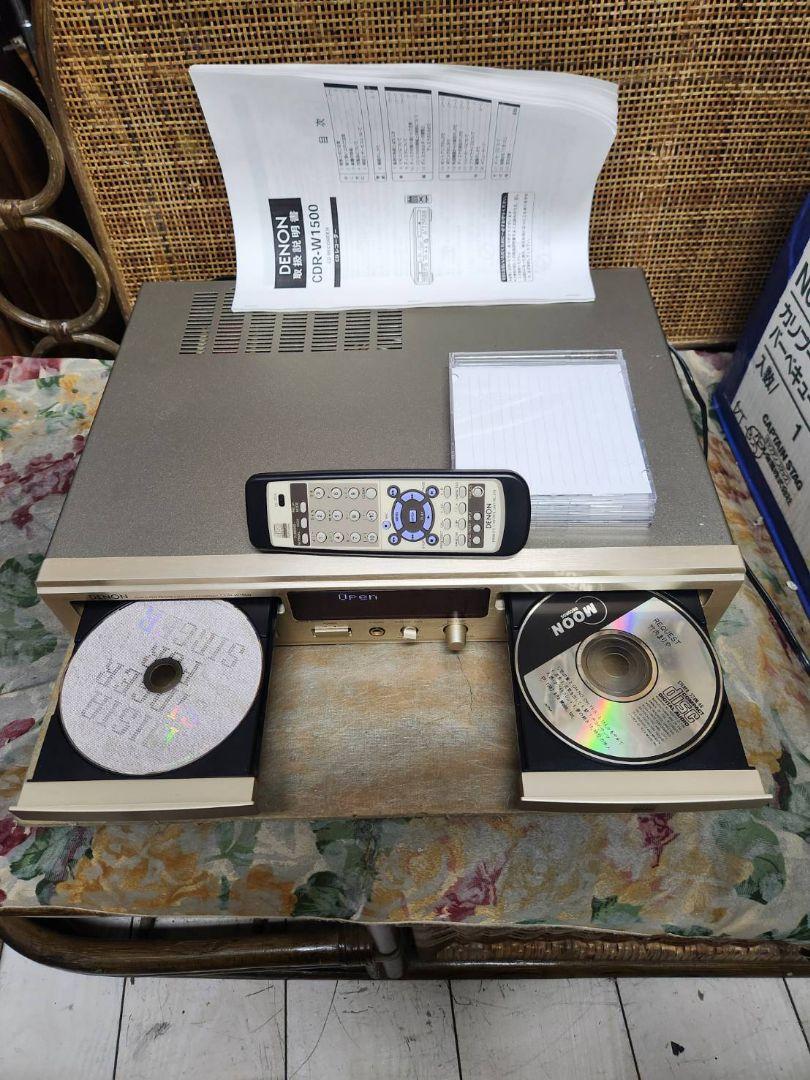 整備済！リモ付き！完動超美品！再生/録音可！DENON CDレコーダーW1500