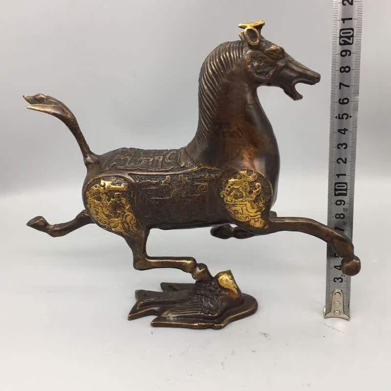 銅製馬踏飛燕 風水置物 工芸品 馬到成功