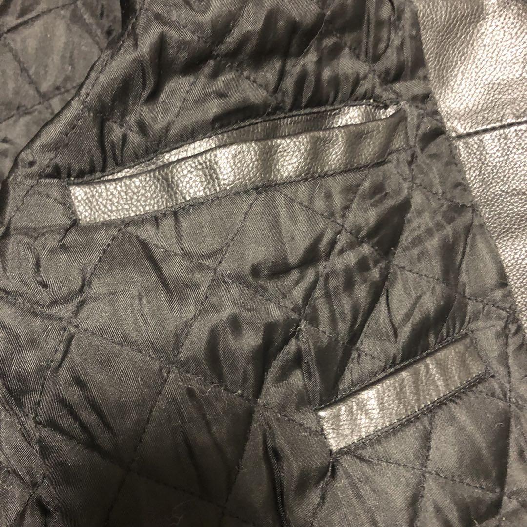 90s PHASE 2 黒 レザージャケット シングルライダース リアルレザー