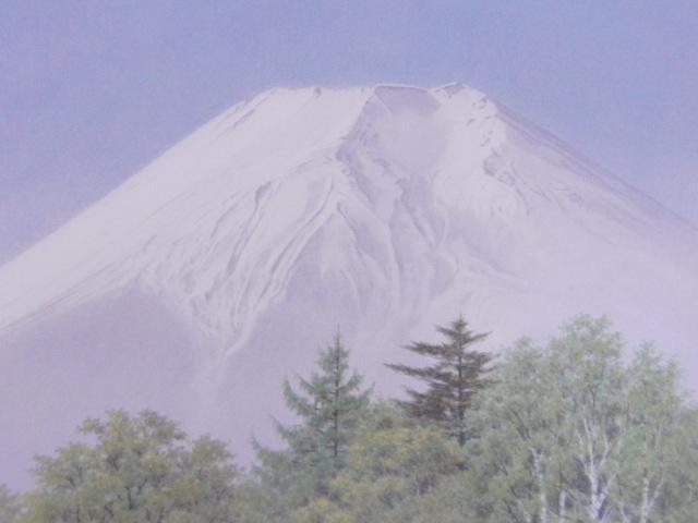 坪内滄明、【富岳新緑】、希少な額装用画集より、新品額装付 坪内滄明、【富岳新緑】、希少な額装用画集より、新品額装付