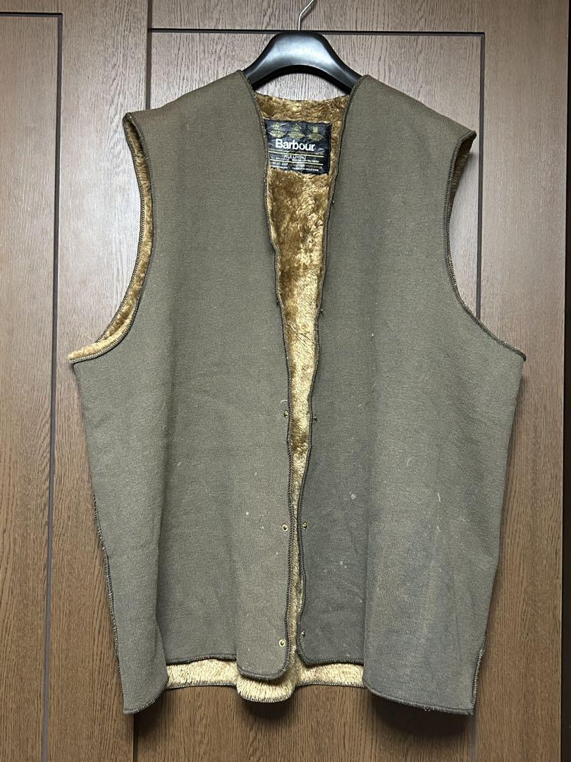 激安！特価品 便利】バブアー ライナーベスト パイルライニング 44 XL 茶ブラウン トップス