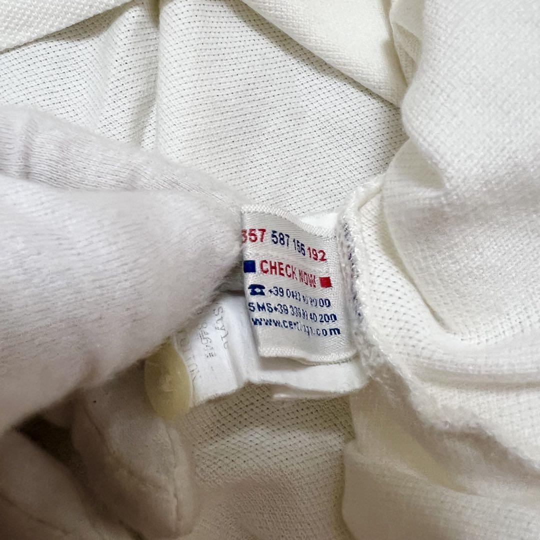 【美品✨️】MONCLER モンクレール ホワイト ポロシャツ トリコロール【M】
