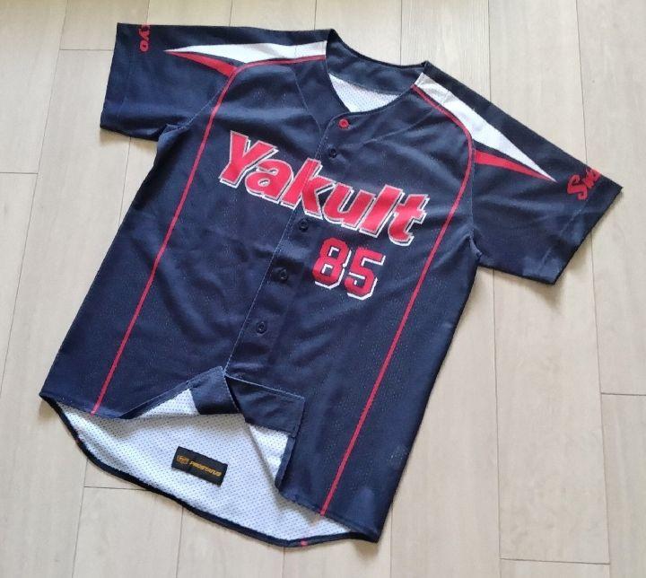 【レア】ヤクルト　スワローズ　ミレッジ　ビジター　ユニフォーム　ゼット　XL