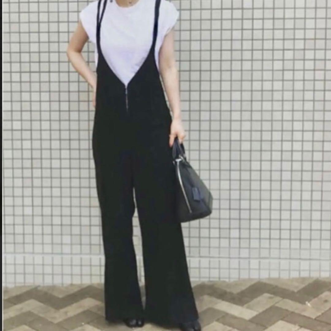 little suzie サテン　ジャンプスーツ littlesuzie リトルスージー fisherman jumpsuit