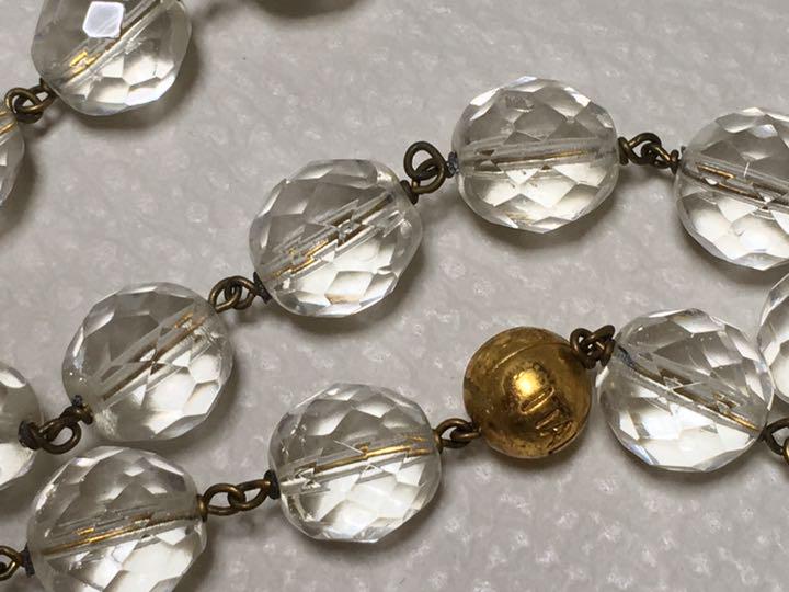 【ITALY pellini】大粒ゴールドアンバールース&クリスタルネックレス ITALY pellini♦︎大粒ゴールドアンバールース&クリスタルネックレス