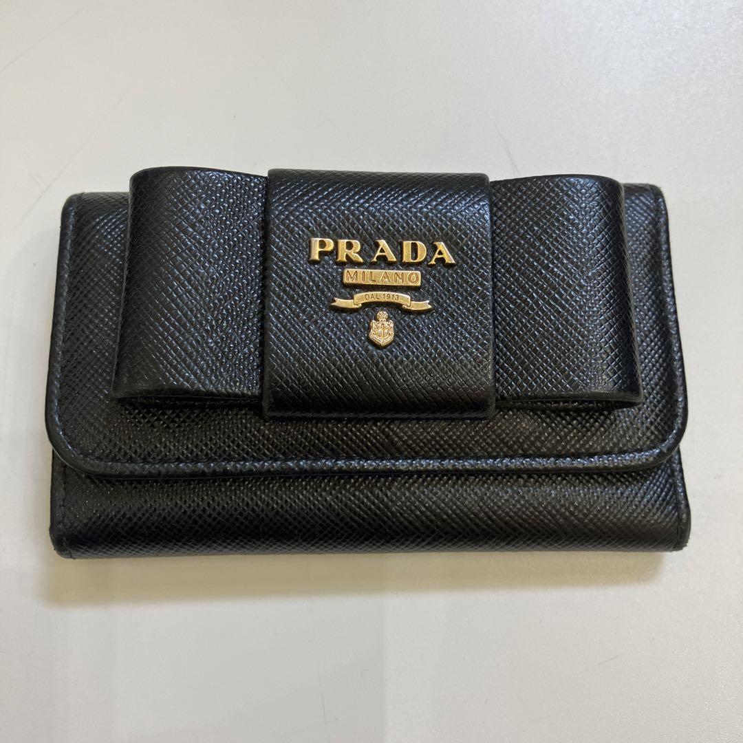 【ともぽん】キーケース(PRADA) プラダ PRADA キーケース （ブラック） -ファッション通販