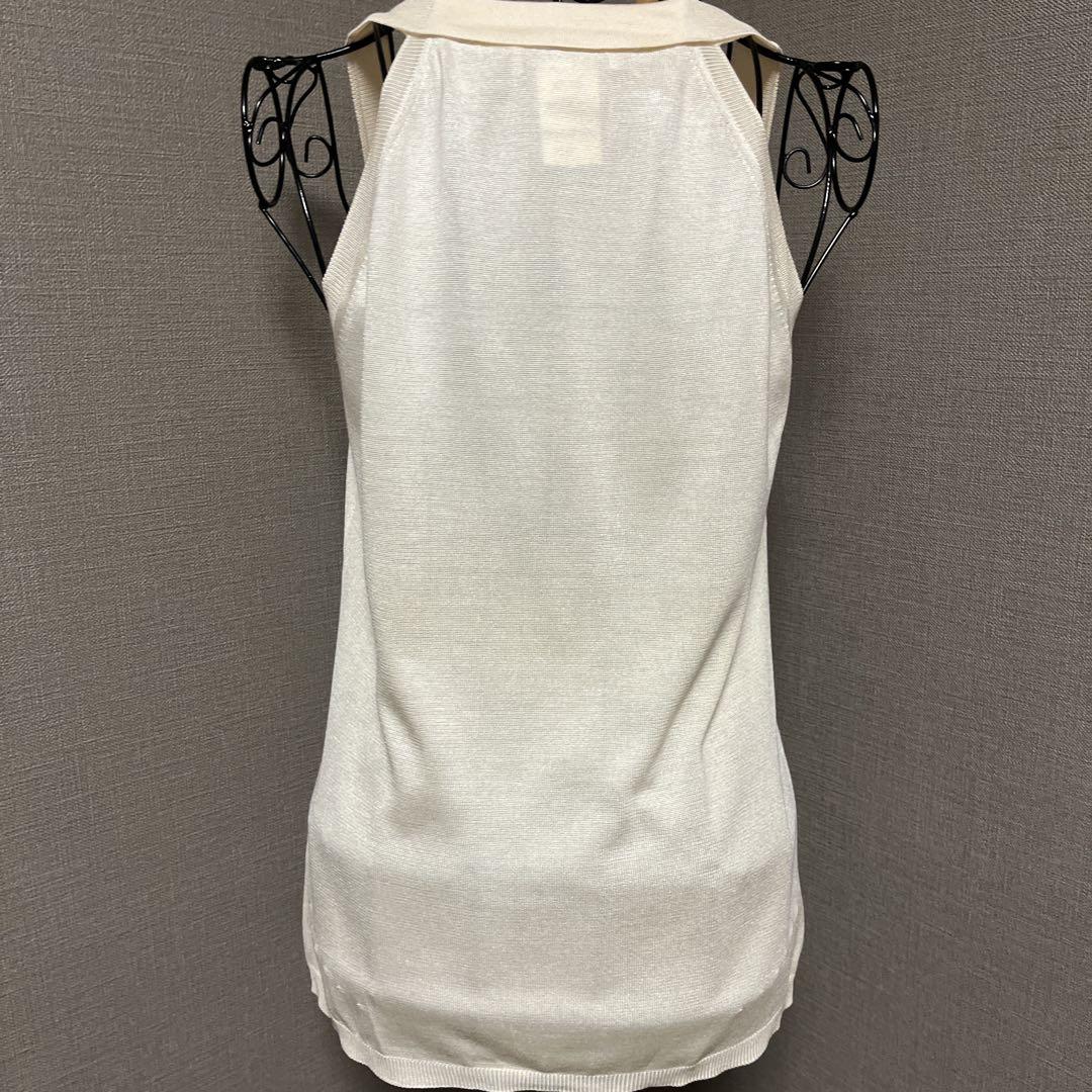 CELINE ノースリーブ タンクトップ M クリーム色