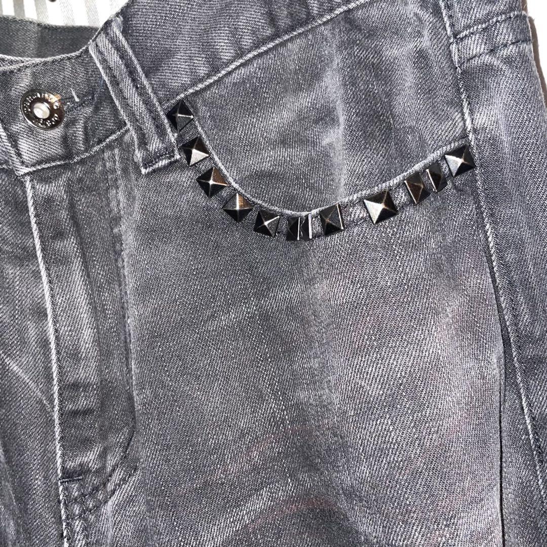 semantic design スタッズ デニムパンツ　ローライズ