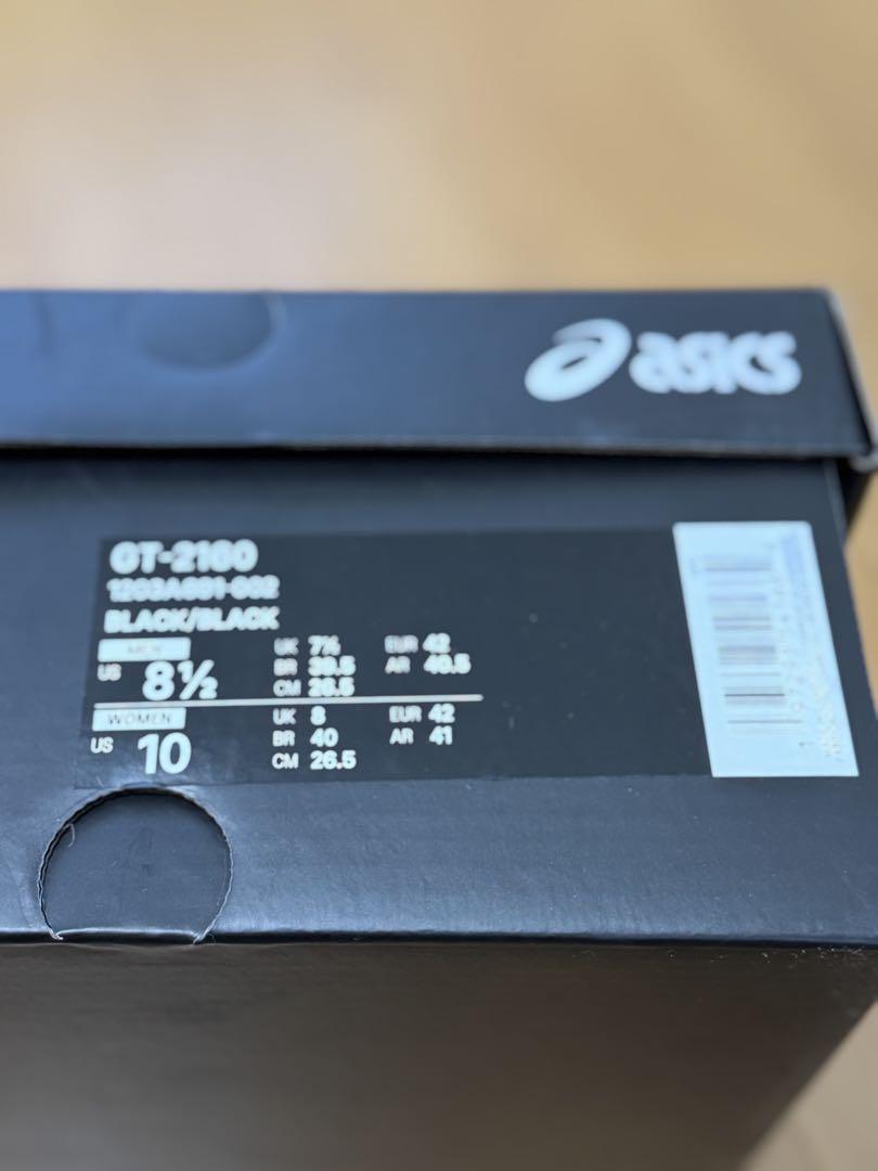 JJJJound × Asics GT-2160 Black 26.5