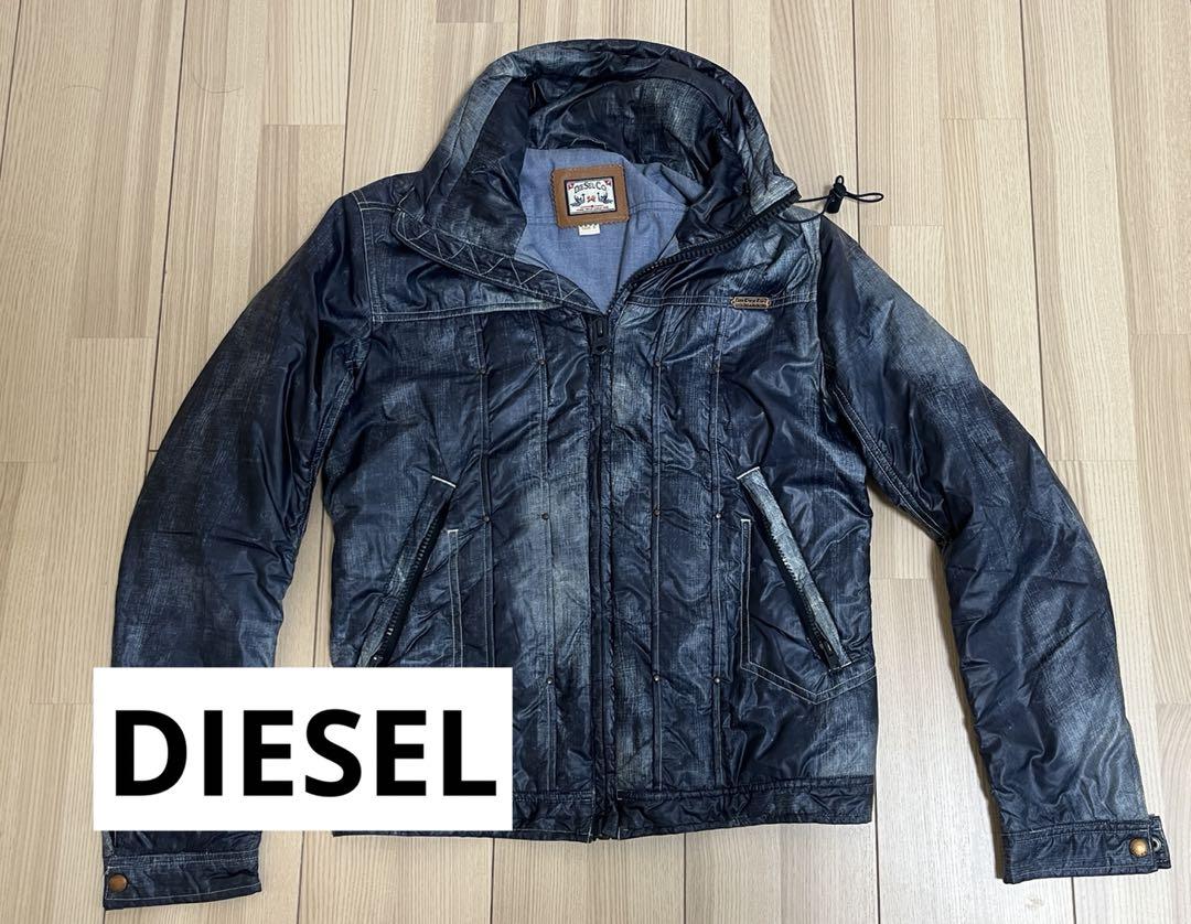DIESEL ダウンジャケット デニム柄