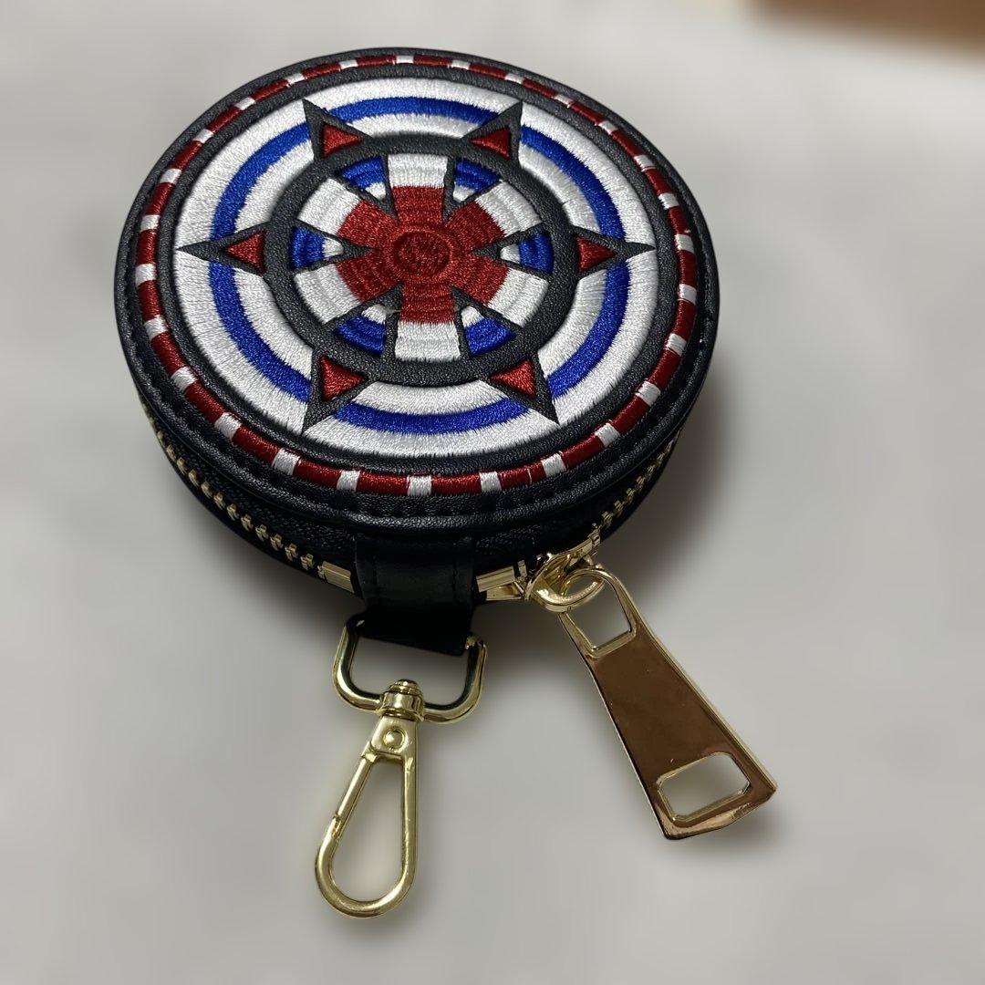 コンパス刺繍コインケース