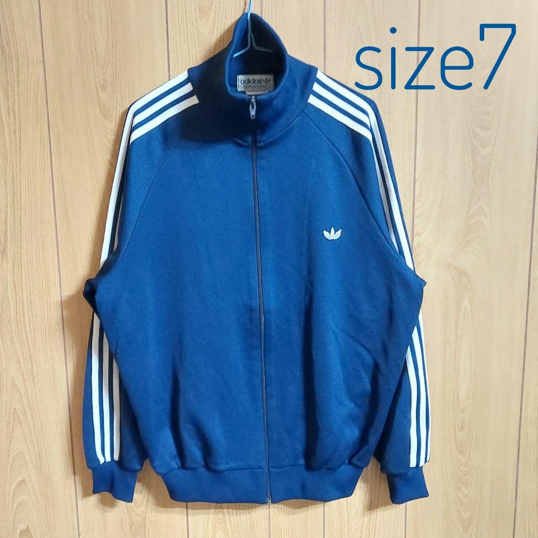 【美品】80s adidas デサント製トラックジャケット 7号_画像1