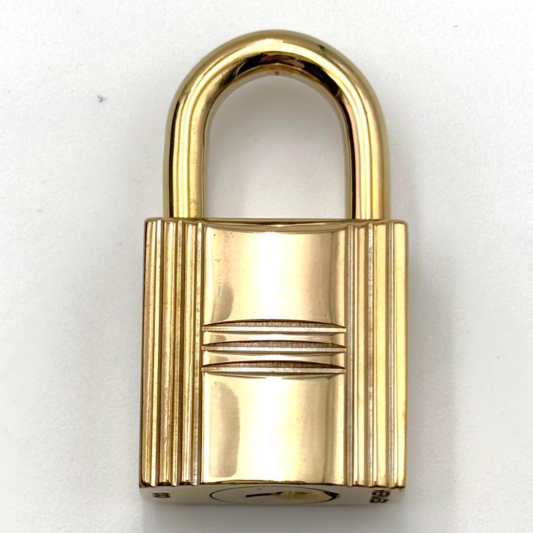 HERMES エルメス カデナ　24Kメッキ　No.100　100番　鍵付き