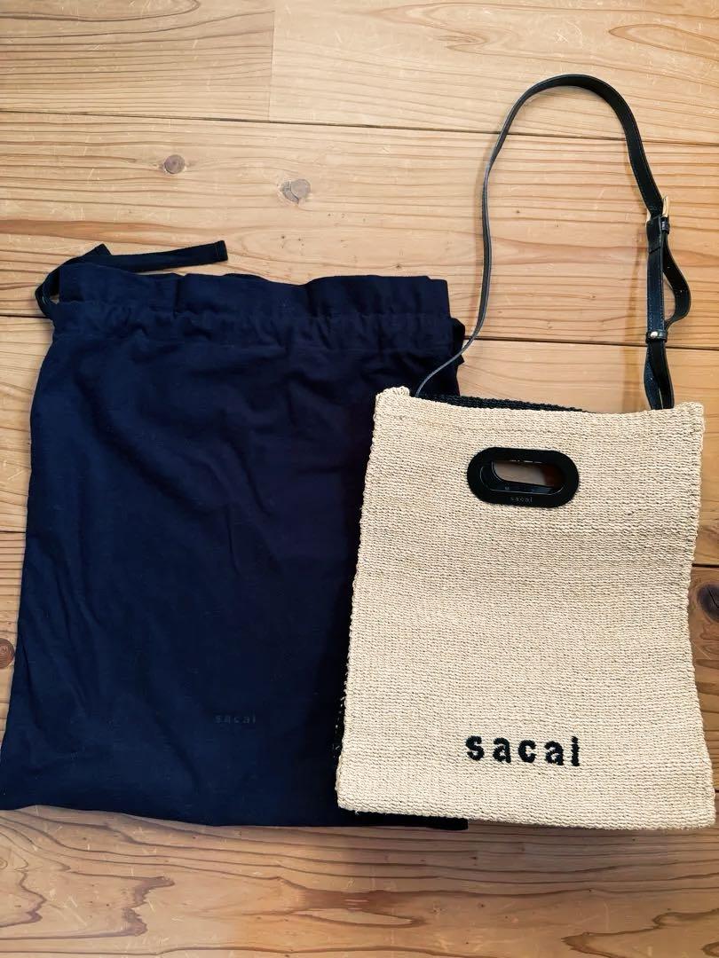 sacai かごバッグ　ショッパーバッグ　ミディアム